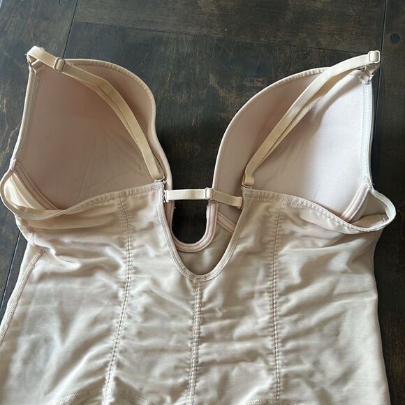 New Slimers Shaper Tummy Control U Plunge Backless Full Body Shapewear BodySuit - Picture 7 of 16